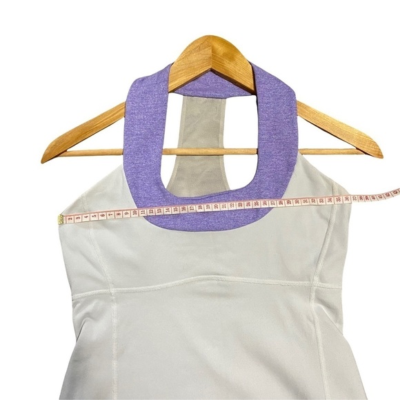 LULULEMON | Womens Scoop Neck Tank Top (White/Purple) - Picture 5 of 7